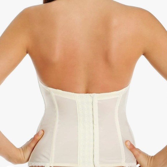 BRAND NEW Va Bien Women's Plus Size Smooth Satin Hourglass Bustier - Picture 2 of 5